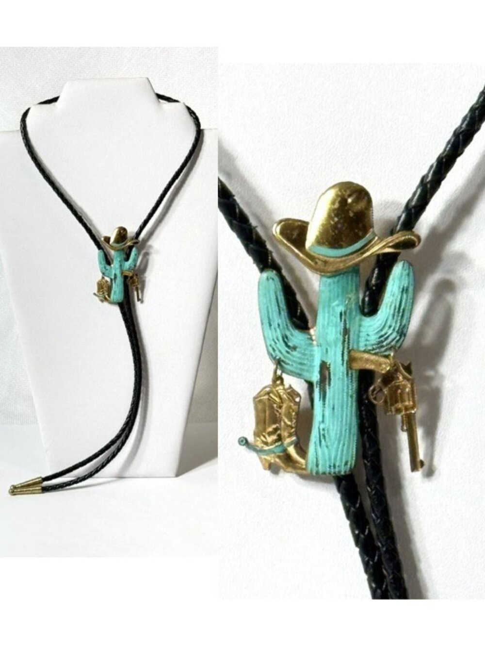 Western cowboy bolo tie/necklace.